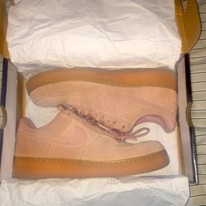 Air Force 1s with gum bottom pink